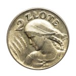 Poland, Second Republic, 2 zloty 1925, Harvester, Philadelphia