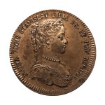 Maria Leszczyńska, królowa Francji, żeton 1741