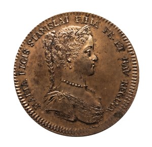 Maria Leszczyńska, królowa Francji, żeton 1741