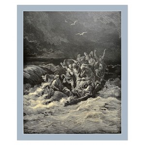 Gustave DORÈ (1832-1883) Jesus calms the storm at sea.