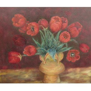 Kazimiera Dymek, Rote Tulpen