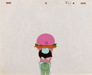 Marek KOMZA (XX wiek), Na ucztę - Folia animacyjna do bajki Ballada o królu Gburze, 1979 - zestaw dwóch prac
