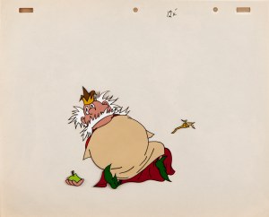 Marek KOMZA (XX wiek), Król Gbur - Folia animacyjna do bajki Ballada o królu Gburze, 1979