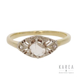 Diamond rosette ring, 1920s-1930s.