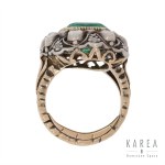 Prsten se smaragdem, počátek 19. století.