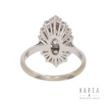Ring in the form of a marquise, jurid. France, contemporary