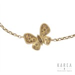 Bracelet with butterfly motif, 20th century.