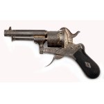 Luxusní revolver syst . Lefaucheux, August Francotte, dekorovaný Johannem Springerem, Vídeň