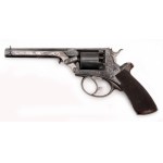 Dvoufunkční perkusní exportní revolver Tranter v kazetě