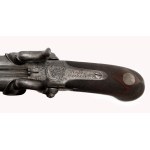 Párové dvouhlavňové perkusní pistole v kazetě, T. und F. Roper in Halifax