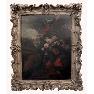 Květinové zátiší s ptáky, Jan Davidsz de Heem (následovník)