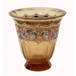 Raritní váza s oroplastickým dekorem, Art Deco
