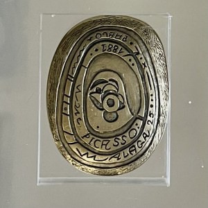 Joan Miro (1893-1983), Pamiątkowy medal UNESCO z okazji urodzin Pabla Picassa, 1981