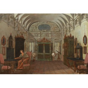 Artysta nieokreślony (XVIII/XIX w.), Mikołaj Kopernik we wnętrzu