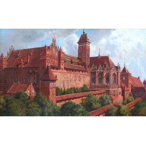 Paul Thomas (1868-1910), Widok zamku w Malborku
