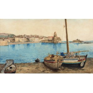 Hyacinth Alchimovich (1841 Dziembrów - nach 1897), Landschaft aus Collioure