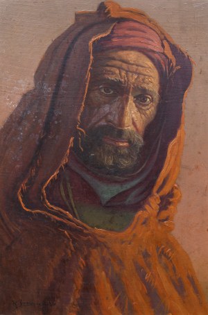 Konstanty Shevchenko (1910 Warsaw-1991 there), Portrait of a Bedouin