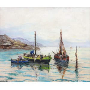 Artist unspecified (20th century), Fishermen in St. Jean de Luz