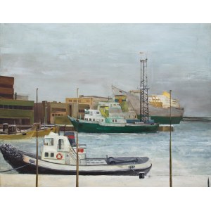 Peter Budzisz (20th century), In the harbor, 1987.