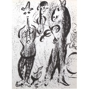 Marc Chagall (1887 Lozno bei Witebsk-1985 Saint-Paul de Vence), Grajcy, aus der Mappe Chagall Lithographie II, veröffentlicht von Andre Sauret, 1963.