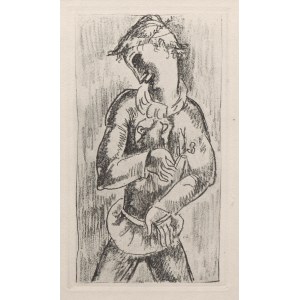 Eugeniusz Zak (1884 Mogilno - 1926 Paris), Young man with a flower
