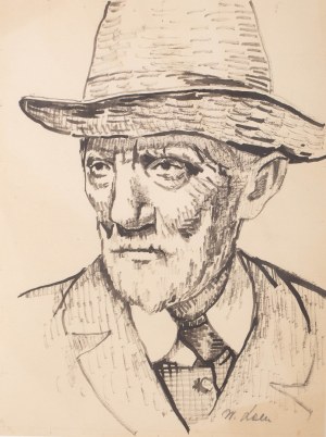 Władysław Lam (1893 Konjica/Jugosławia - 1984), Mężczyzna w kapeluszu
