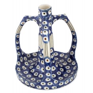 Ceramic candleholder,Boleslawiec, Julius Paul&amp; Sohn, circa 1920.