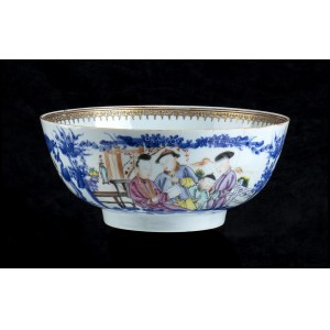 A ‘FAMILLE ROSE’ PORCELAIN LARGE BOWL China, Qing dynasty, mid 18th century
