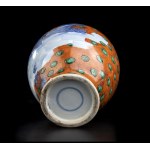 A POLYCHROME ENAMELLED PORCELAIN BOTTLE VASE China, early 20th century