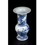 A 'BLUE AND WHITE' PORCELAIN BALUSTER VASE, YENYEN China, 19th-20th century