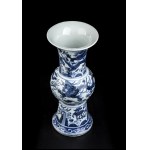 A 'BLUE AND WHITE' PORCELAIN BALUSTER VASE China, 19th-20th century