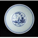 A LARGE 'BLUE AND WHITE' PORCELAIN BOWL China, 20th century