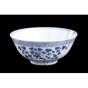 A 'BLUE AND WHITE' PORCELAIN BOWL China, 19th-20th century