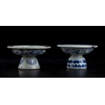 TWO SMALL 'BLUE AND WHITE' PORCELAIN CUPS China, 20th century