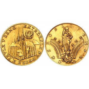 Czechoslovakia Gold Medal Cathedral of St. Peter and Paul in Brno 1973 (ND)