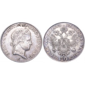 Austria 20 Kreuzer 1845 C
