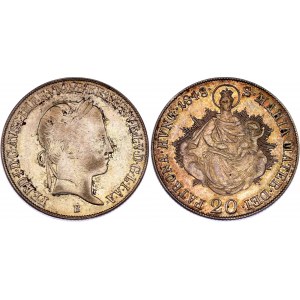 Hungary 20 Krajczar 1848 B