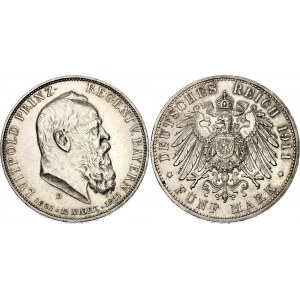 Germany - Empire Bavaria 5 Mark 1911 D