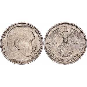 Germany - Third Reich 2 Reichsmark 1938 D