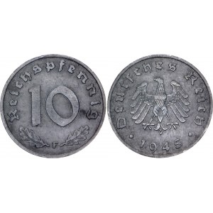 Germany - Third Reich 10 Reichspfennig 1945 F