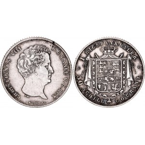 Denmark 1 Rigsbankdaler / 30 Schilling Courant 1842 VS