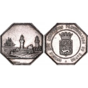 France Silver Medal Circle Of Private Insurers Of Le Havre 1855 - 1879 (ND)