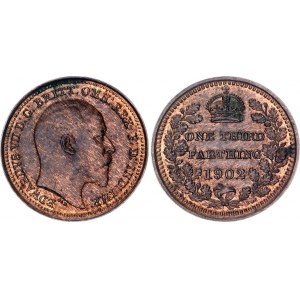 Great Britain 1/3 Farthing 1902