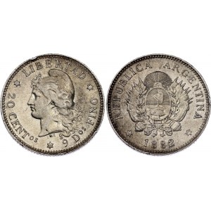 Argentina 20 Centavos 1882