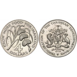 Barbados 4 Dollars 1970
