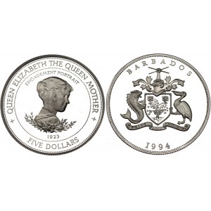 Barbados 5 Dollars 1994