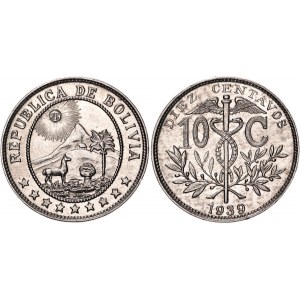 Bolivia 10 Centavos 1939