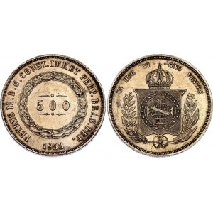 Brazil 500 Reis 1853