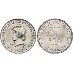 Brazil 2000 Reis 1906