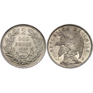 Chile 2 Pesos 1927 So